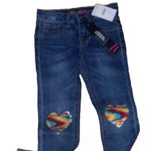 Girl’s (5) Lee Skinny Super Stretch Blue Jeans with Adjustable Waist. NWT.